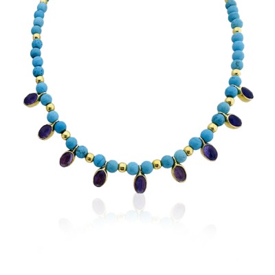 byEdaÇetin - Turquoise Design Necklace