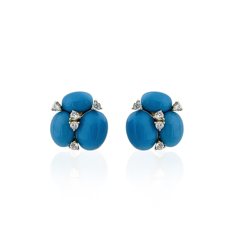 Turquoise Royal Earrings - 1