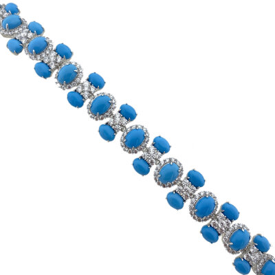 Turquoise Royal Max Bracelet - by Eda Çetin