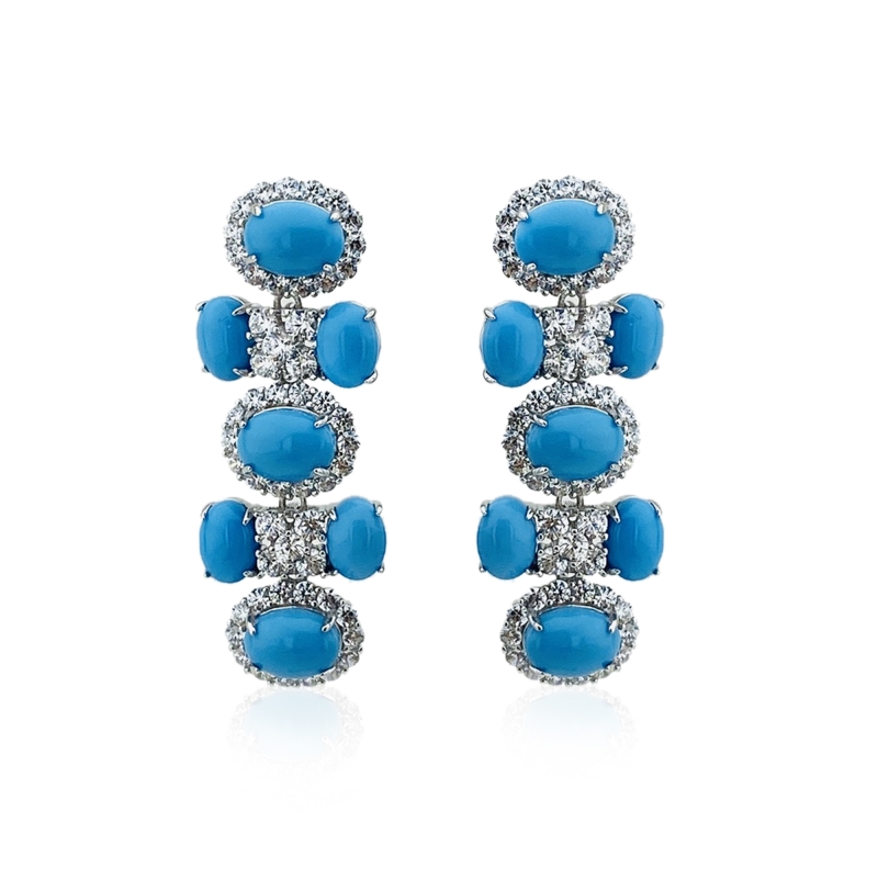 Turquoise Royal Max Earrings