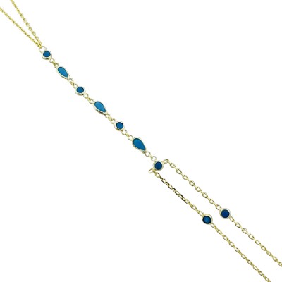 Turquoise Stone Shahmaran - by Eda Çetin