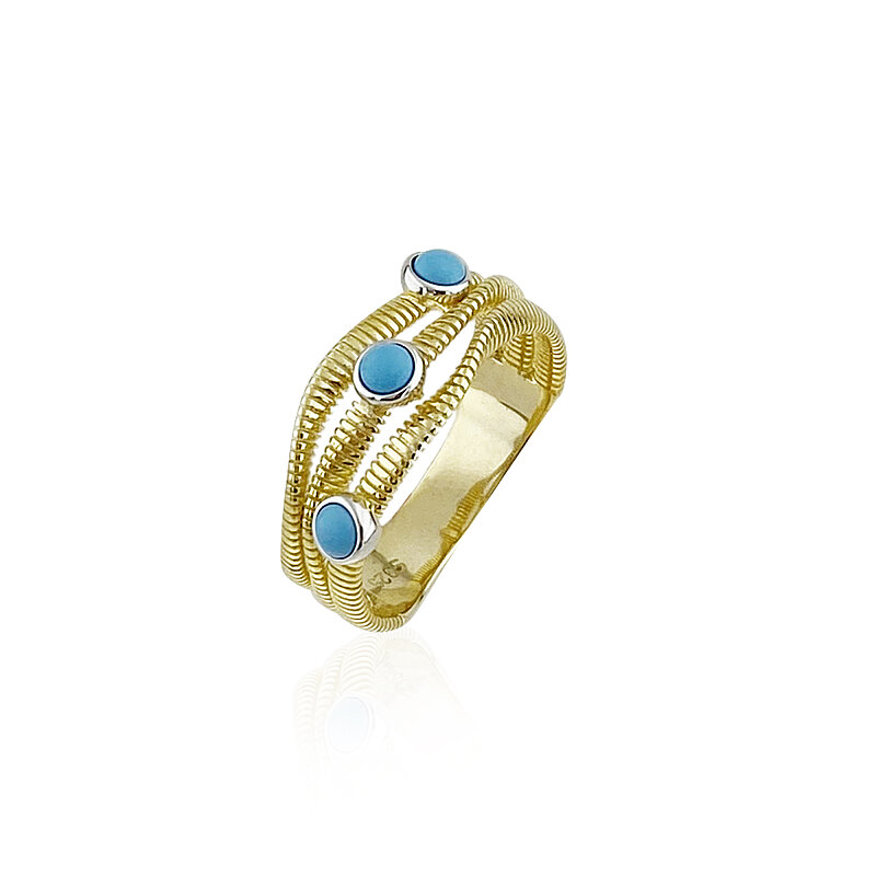 Turquoise Wave Ring - 1
