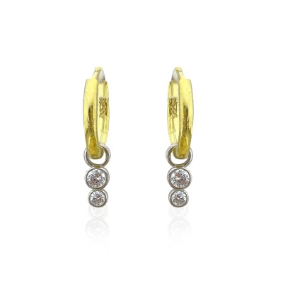 byEdaÇetin - Two Stone Earrings in the Ring