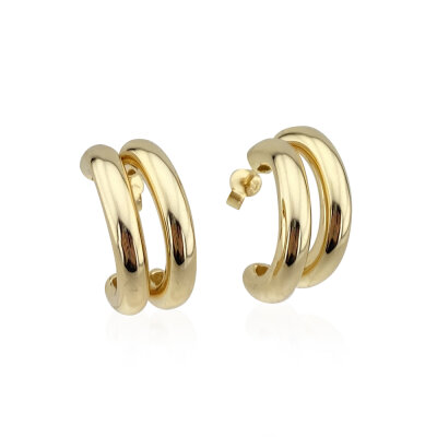 Two Strip Hoop Earrings - by Eda Çetin