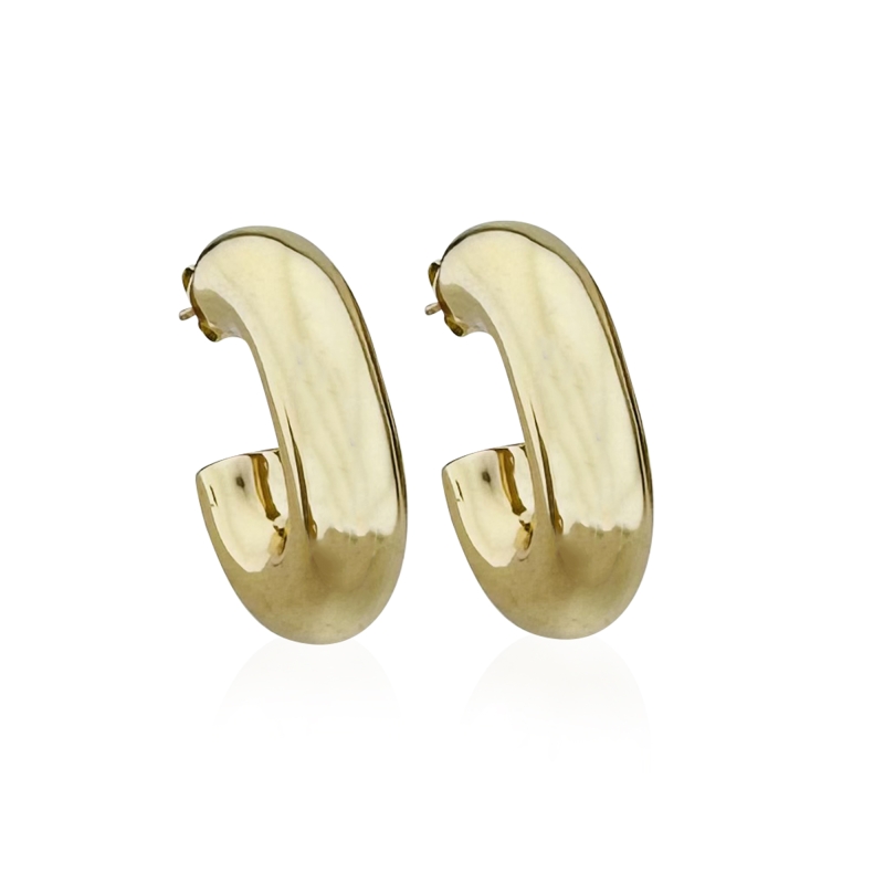 U Form Italian Earrings - 3
