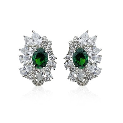 by Eda Çetin - Vina Stone Earrings - Green