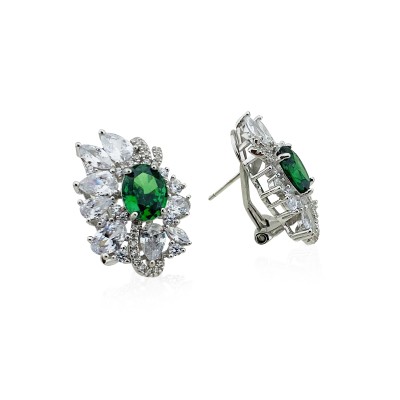 by Eda Çetin - Vina Stone Earrings - Green (1)