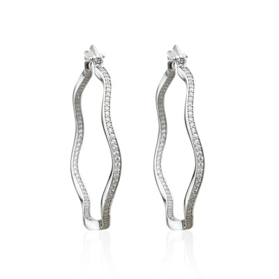 byEdaÇetin - Wavy Hoop Earrings (1)