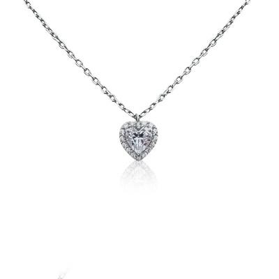 White Heart Necklace - Thumbnail